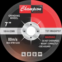 Grinding Wheel 7" Champion Brand