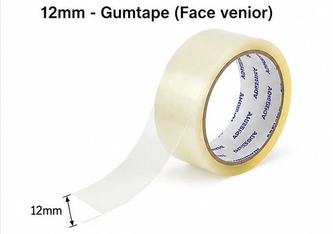 12mm- Gumtape (Face venior)