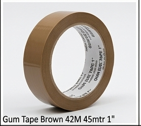 Gum Tape Brown 42M 45mtr 1"