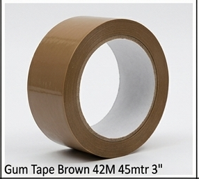 Gum Tape Brown 42M 45mtr 3"