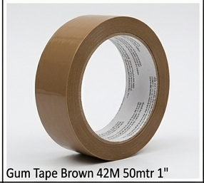Gum Tape Brown 42M 50mtr 1"