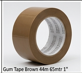 Gum Tape Brown 44m 65mtr 1"