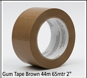 Gum Tape Brown 44m 65mtr 2"