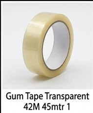 Gum Tape Transparent 42M 45mtr 1"
