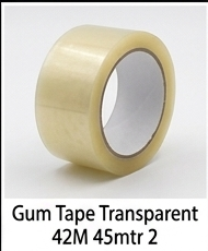 Gum Tape Transparent 42M 45mtr 2"