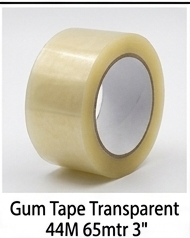 Gum Tape Transparent 44M 65mtr 3"