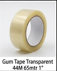Gum Tape Transparent 44M 65mtr 1"