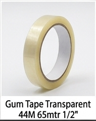 Gum Tape Transparent 44M 65mtr 1/2"