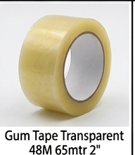 Gum Tape Transparent 48M 65mtr 2"