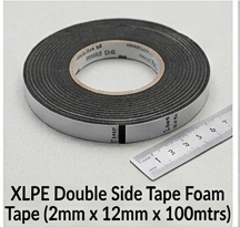 XLPE Double Side Tape Foam Tape 2mm x 12mm x 100mtrs
