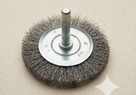 Steel Wire brush 4" MS