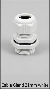 Cable Gland 21mm white