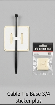 Cable Tie Base 3/4 sticker plus