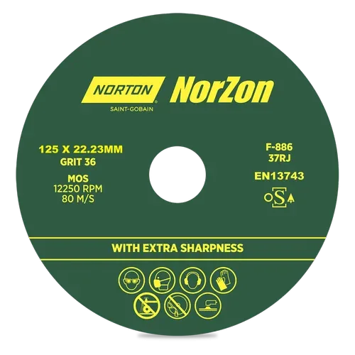 Fiber disc 5" 36G Norton brand