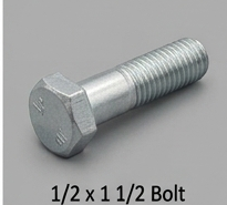 1/2 x 11/2 Bolt