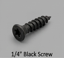 1/4" Black Screw