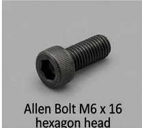 Allen Bolt M6 x 16 hexagon head