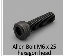 Allen Bolt M6 x 25 hexagon head