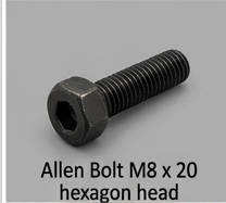 Allen Bolt M8 x 20 hexagon head