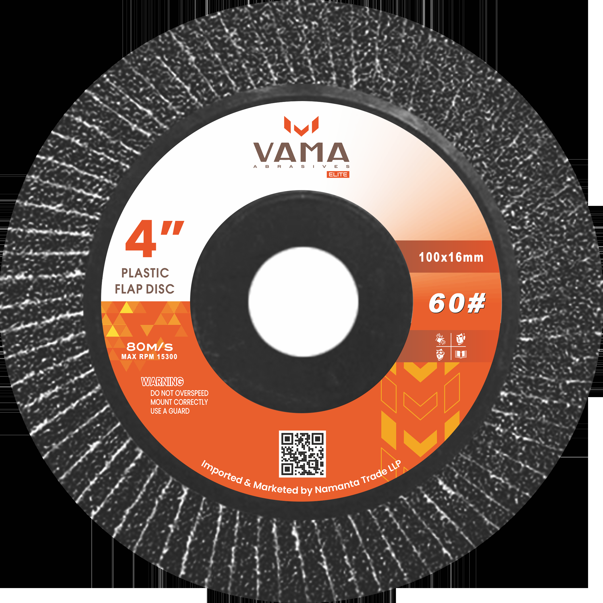 Flap Disc 4" G120 Vama Brand